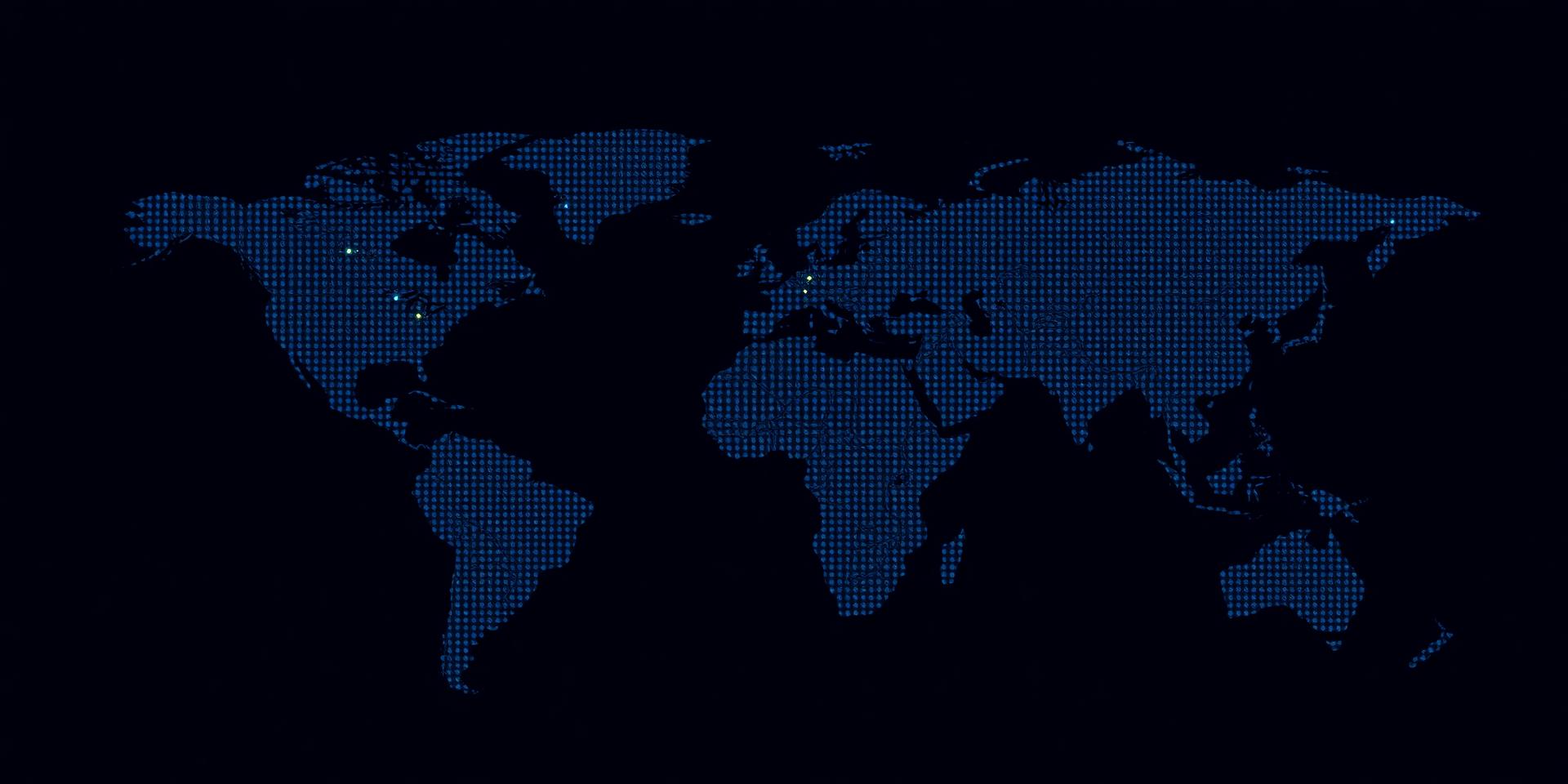 World map highlighting Dhruva Chemexim supply routes from India
